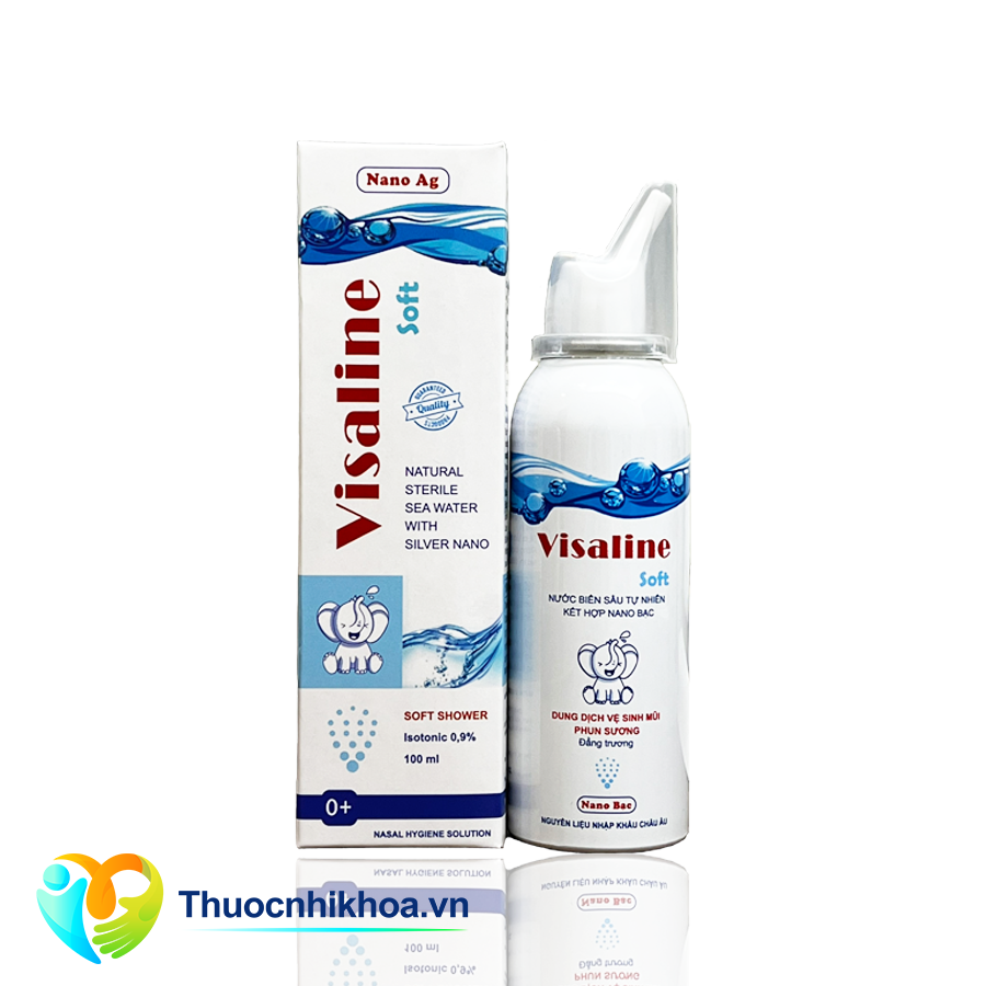 Dung dịch vệ sinh mũi Visaline Soft (Hộp 1 chai nhôm 100ml)