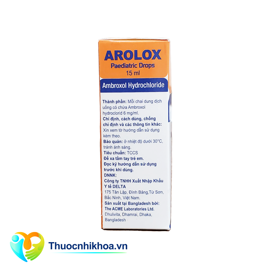 Arolox paediatric drops (Hộp 1 lọ 15ml)