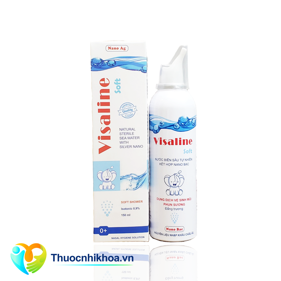 Dung dịch vệ sinh mũi Visaline Soft (Hộp 1 chai nhôm 150ml)