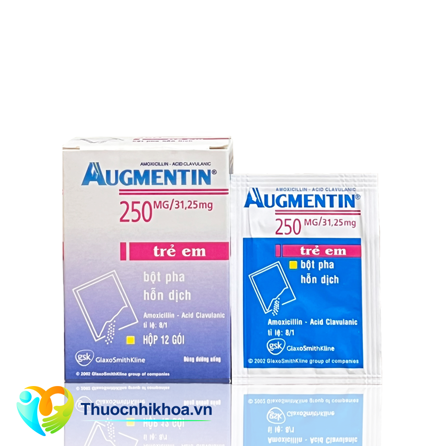 Augmentin 250mg/31,25mg (Hộp 12 gói)