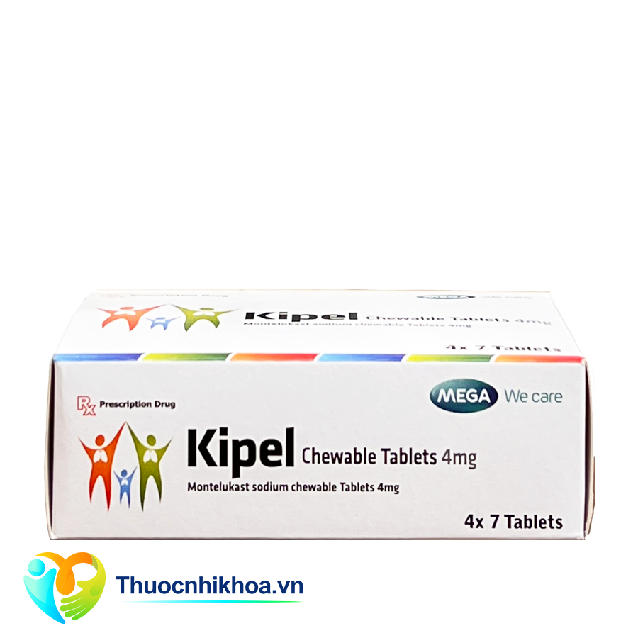 Kipel chewable tablets 4mg (Hộp 4 vỉ x 7 viên)