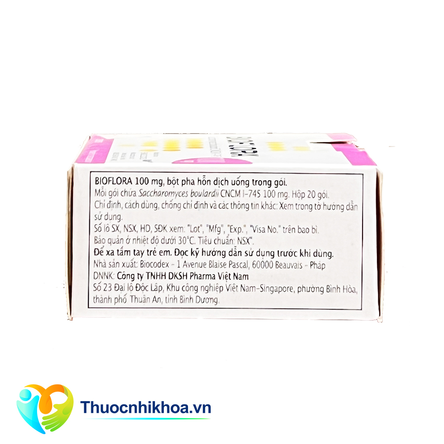 Bioflora 100mg (Hộp 20 gói)