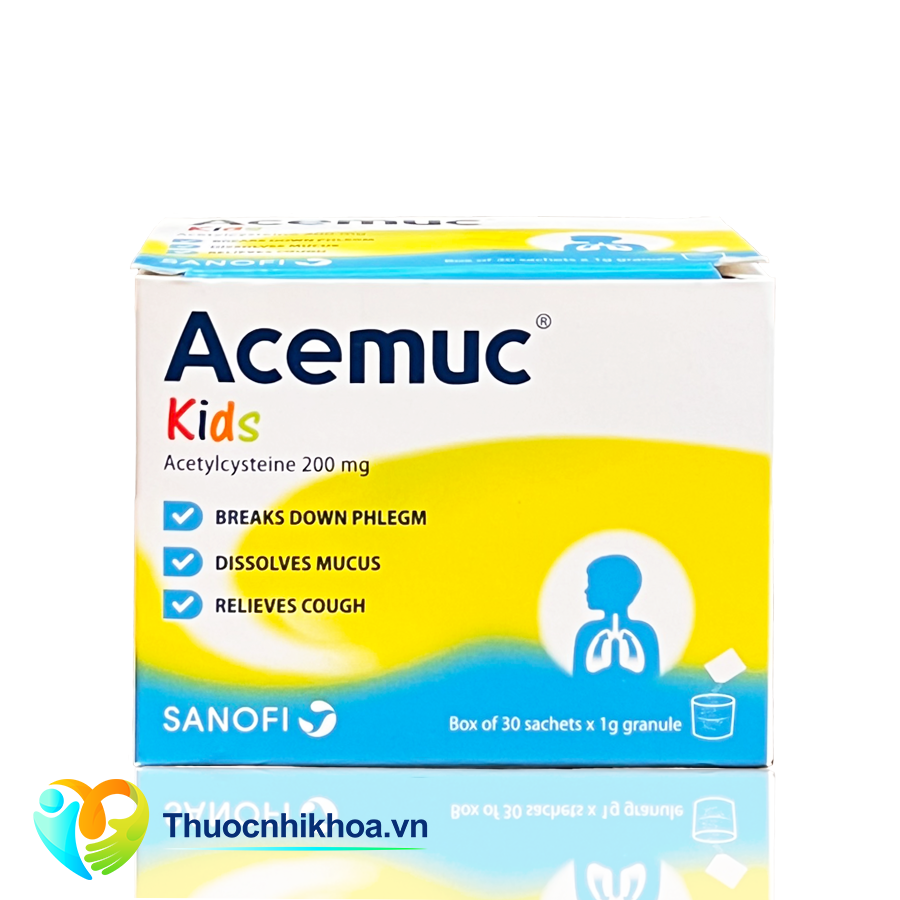 Acemuc 200mg (Hộp 30 gói x1g )