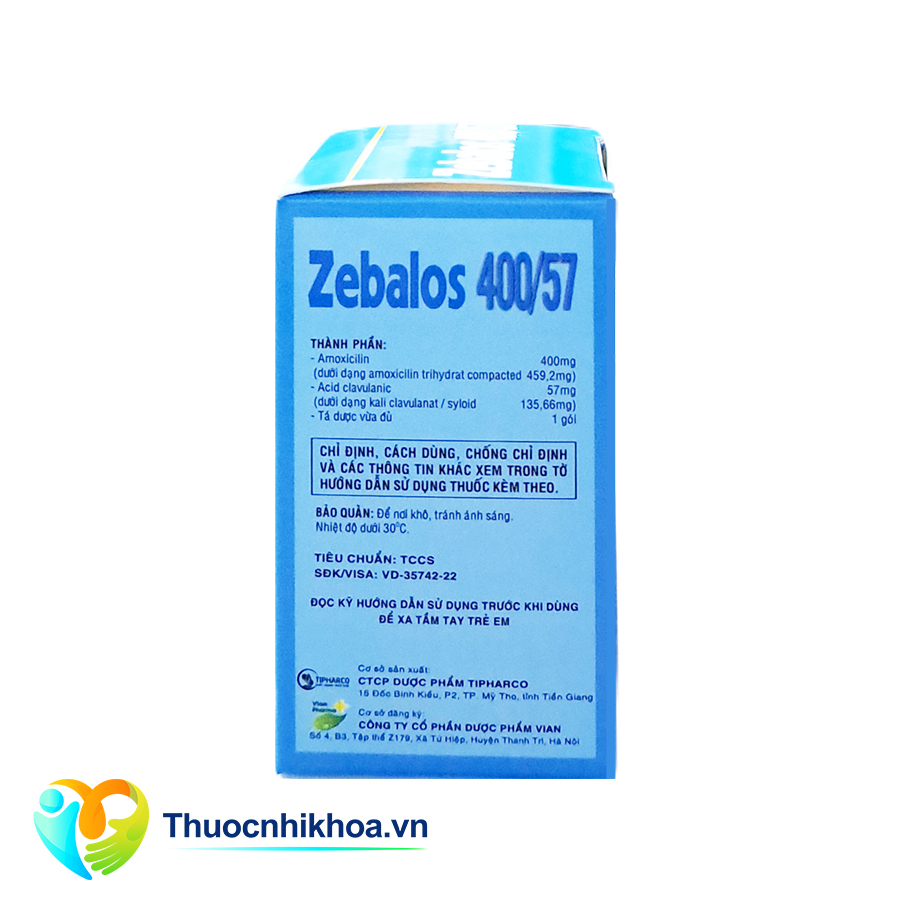 Zebalos 400/57 (Hộp 14 gói 1,5g)