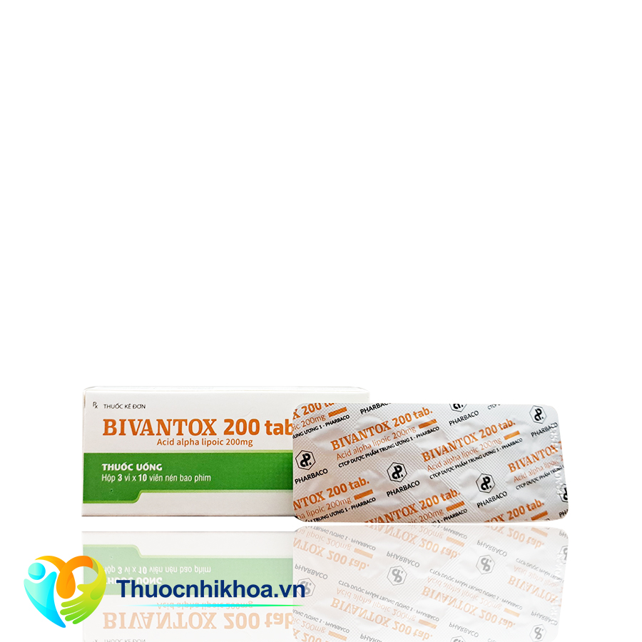 Bivantox 200 tab (Hộp 3 vỉ x 10 viên)
