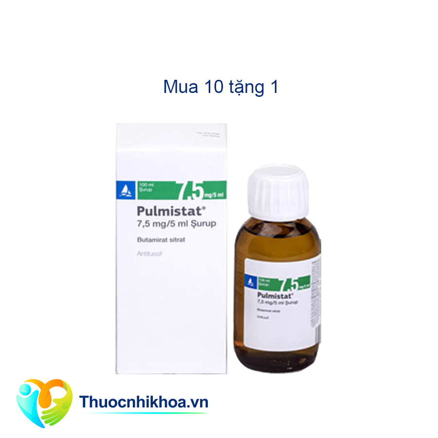 Pulmistat 7,5mg/5ml (Hộp 1 lọ 100ml) Combo mua 10 tặng 1