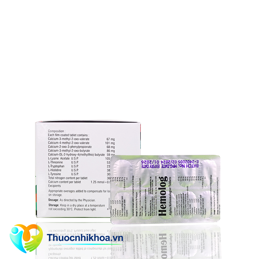 Hemolog (Hộp 10 vỉ 10 viên)