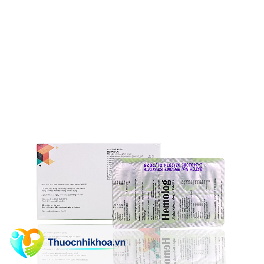 Hemolog (Hộp 10 vỉ 10 viên)