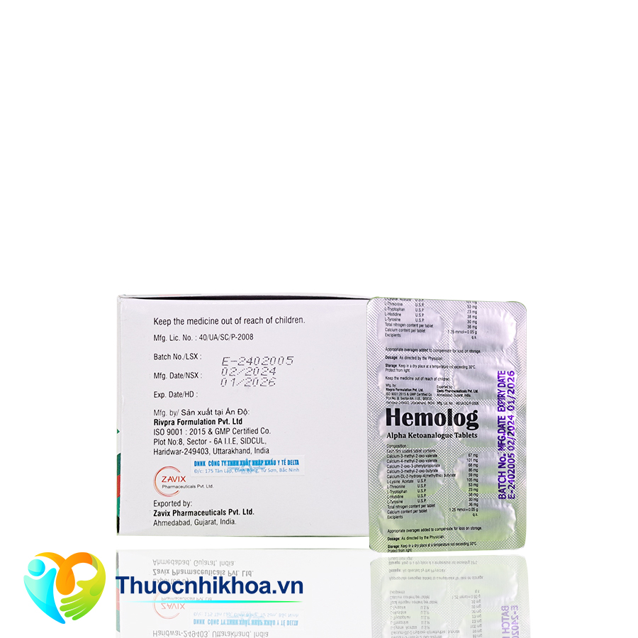 Hemolog (Hộp 10 vỉ 10 viên)