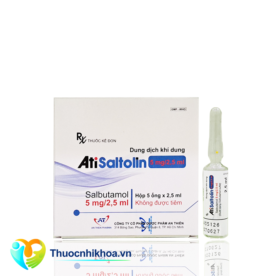 Atisaltolin 5mg/2,5ml (Hộp 5 ống)