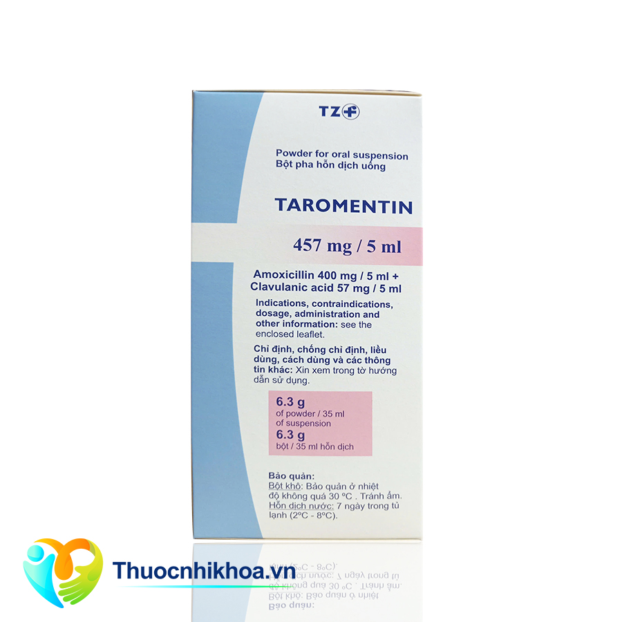 Taromentin 457mg/5ml (Hộp 1 lọ 35ml)