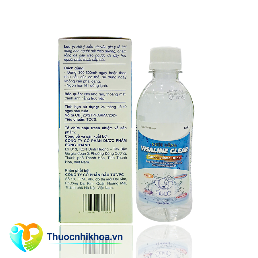 Visaline clear carbohydrate drink (Hộp 1 lọ 300ml)