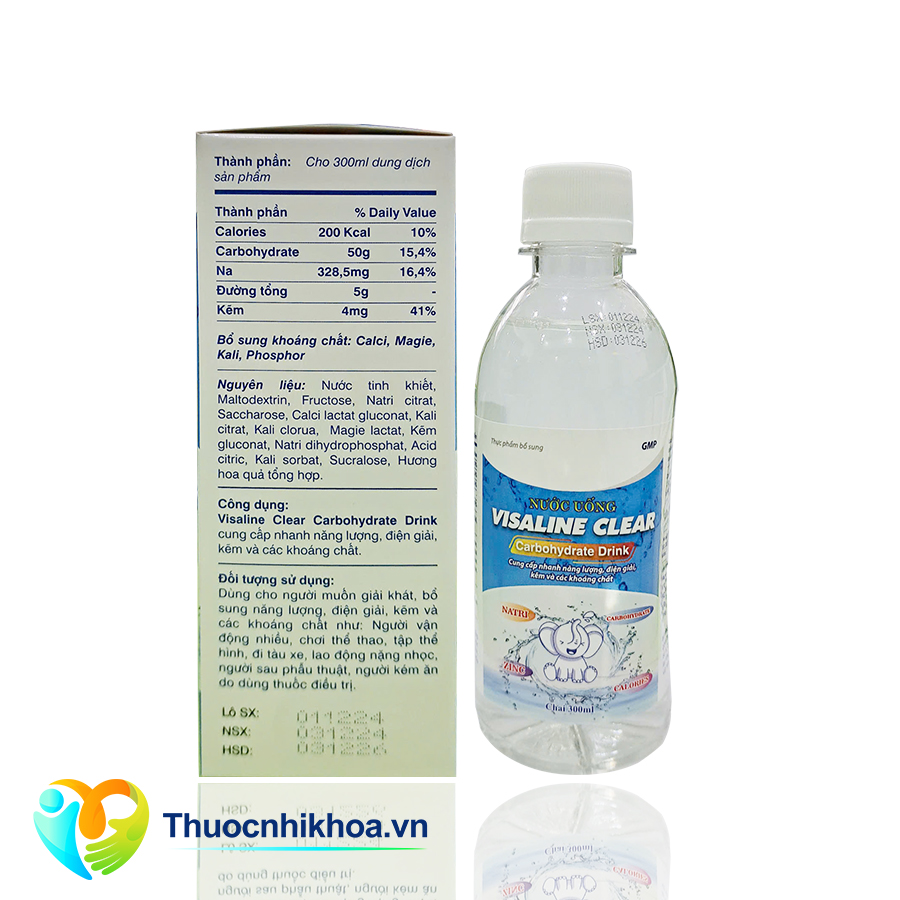 Visaline clear carbohydrate drink (Hộp 1 lọ 300ml)