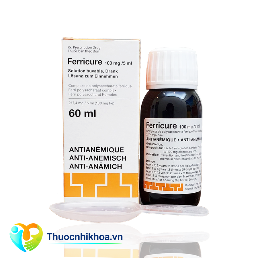 Ferricure 100mg/5ml (Hộp 1 lọ 60ml)