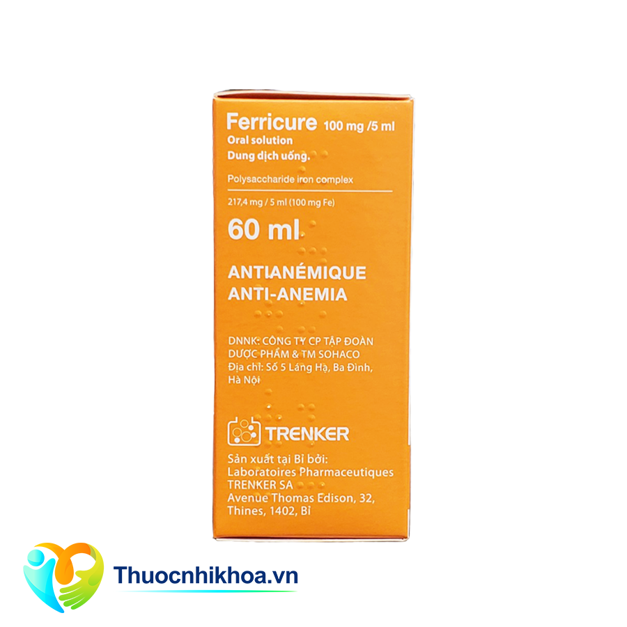 Ferricure 100mg/5ml (Hộp 1 lọ 60ml)