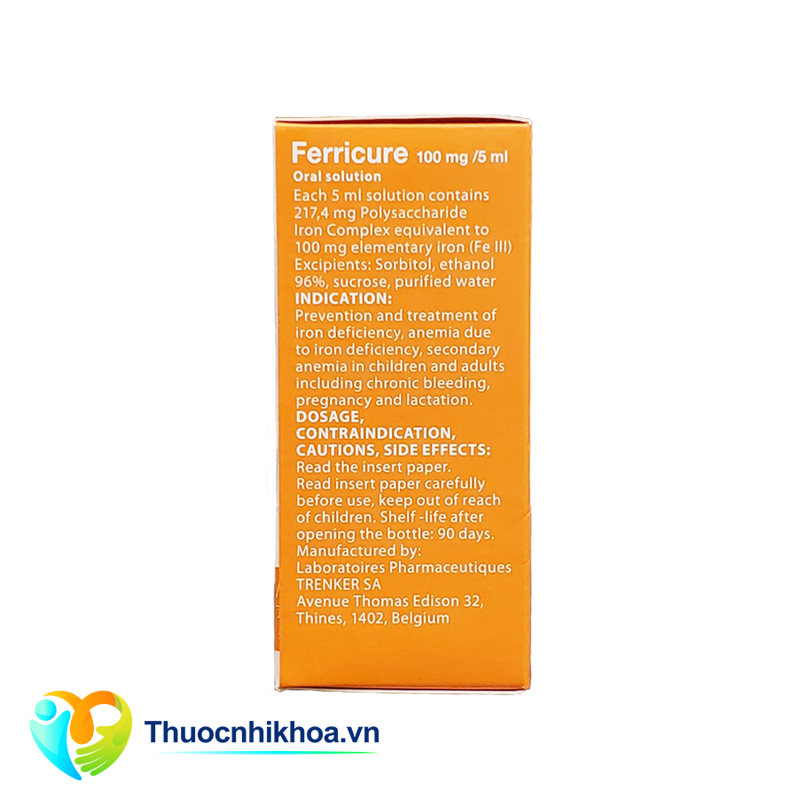 Ferricure 100mg/5ml (Hộp 1 lọ 60ml)