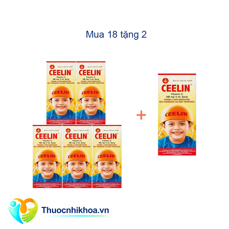 Ceelin 120ml Combo mua 18 tặng 2