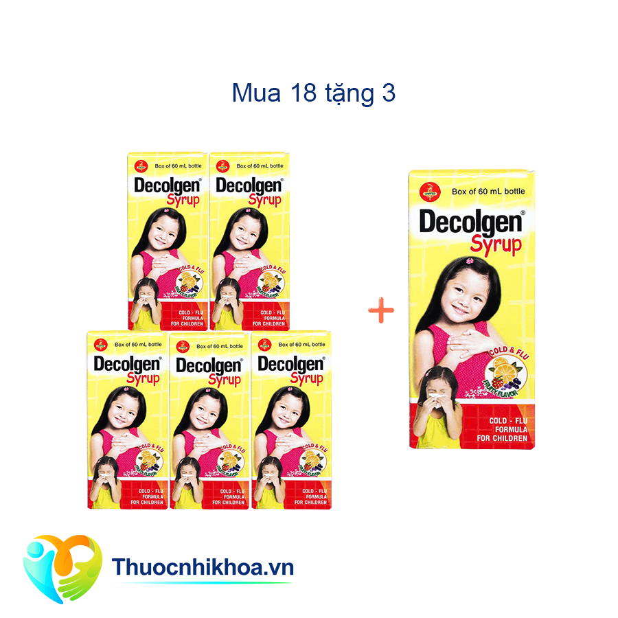 Decolgen 60ml Combo mua 18 tặng 3