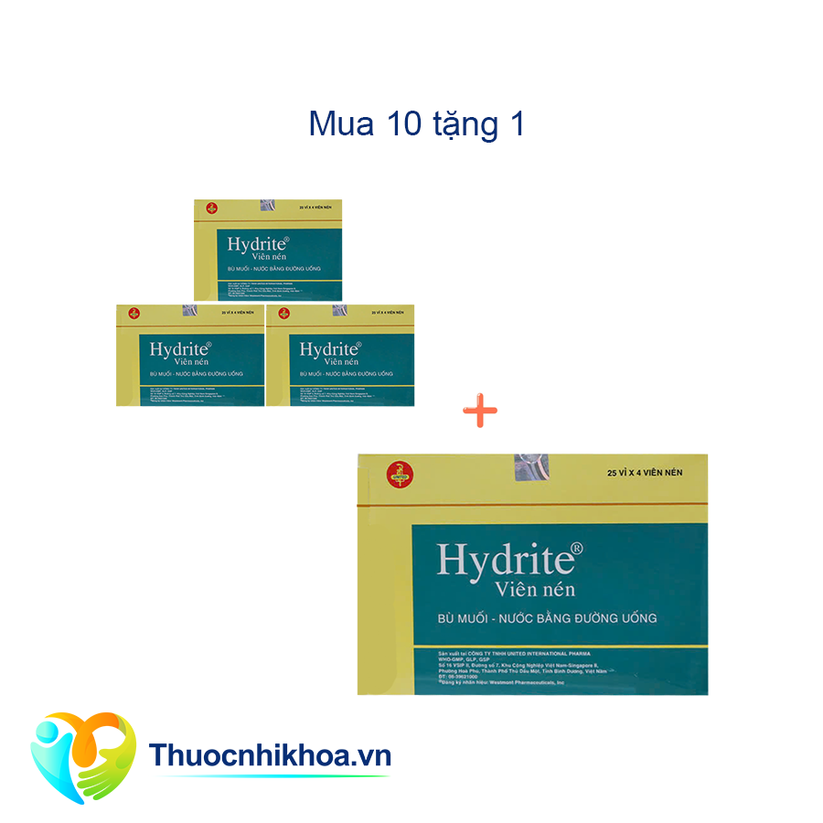 Hydrite viên sủi Combo mua 10 tặng 1 