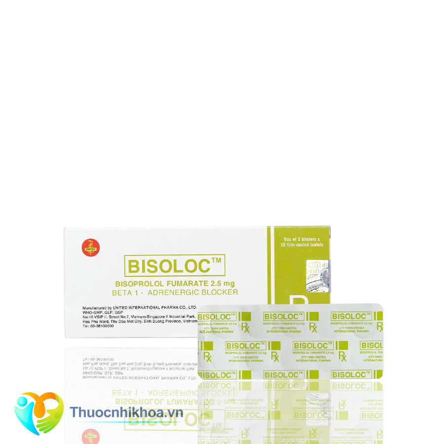 Bisoloc 2.5mg (Hộp 3 vỉ 10 viên)