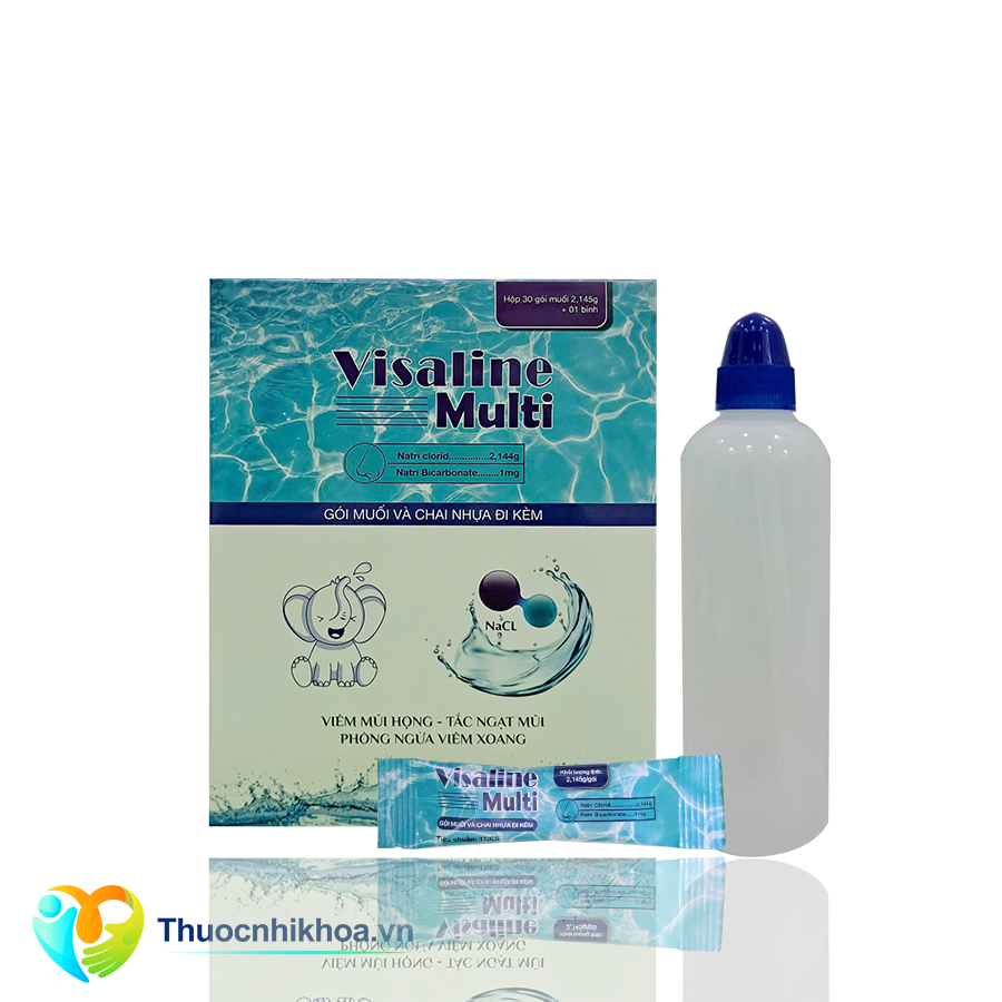 Visaline multi (Hộp 30 gói muối và 1 bình)
