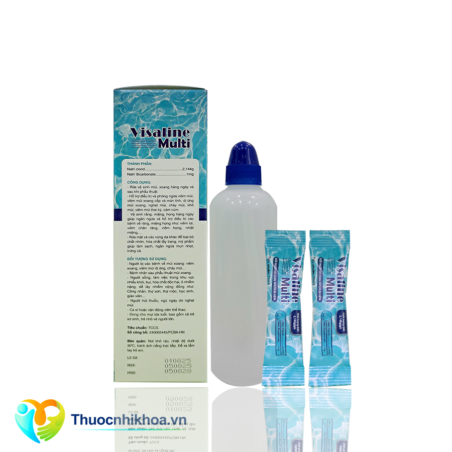 Visaline multi (Hộp 30 gói muối và 1 bình)