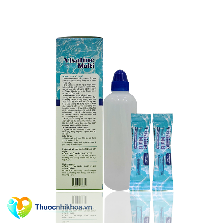 Visaline multi (Hộp 30 gói muối và 1 bình)