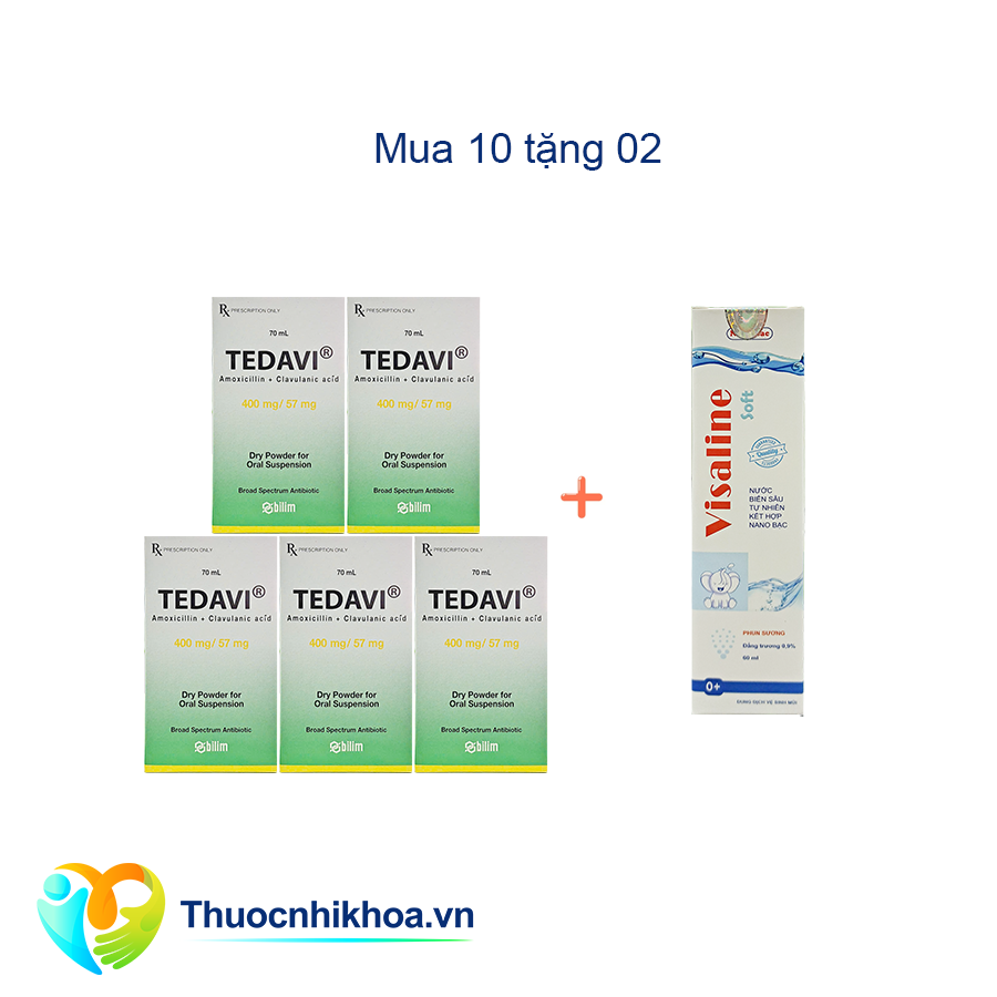 Tedavi Combo mua 10 tặng 2 Visaline soft 60ml