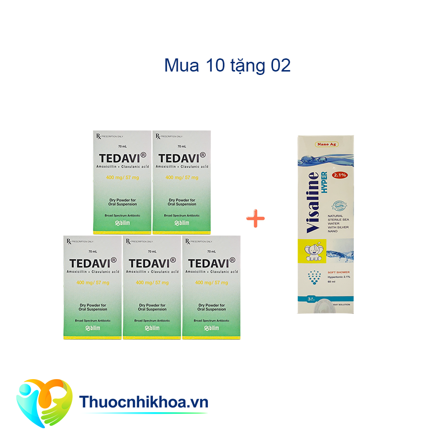Tedavi Combo mua 10 tặng 2 Visaline hyper 2,1