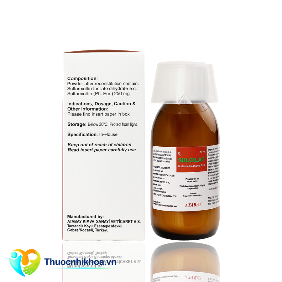 Sulcilat 250mg/5ml (Hộp 1 chai 40ml)