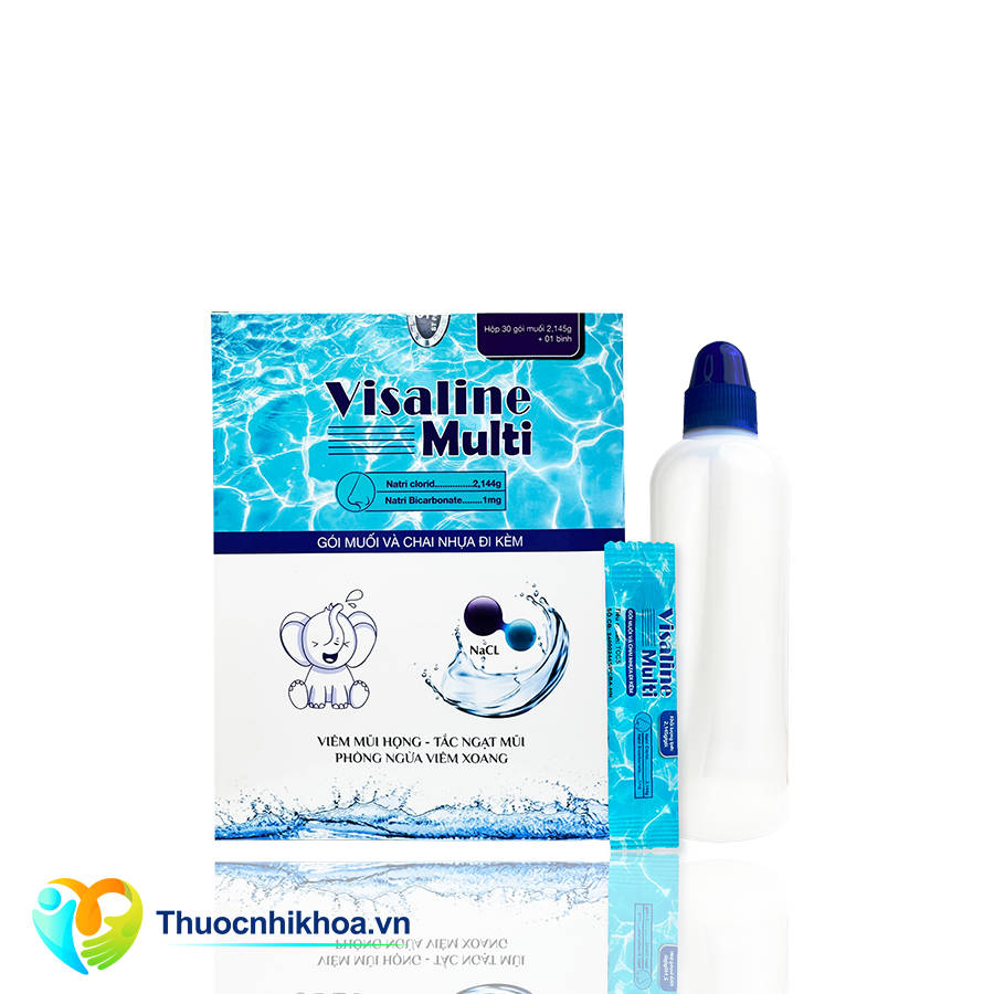 Visaline multi (Hộp 30 gói muối và 1 bình)
