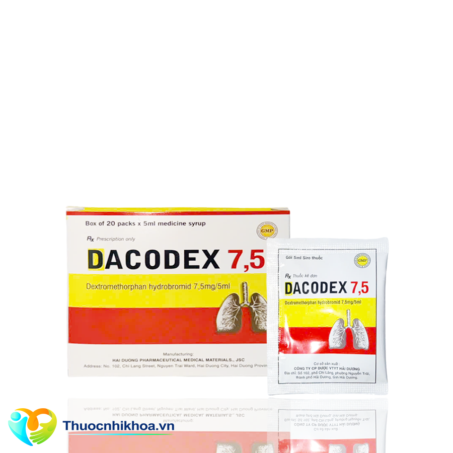 Dacodex 7.5 (Hộp 20 gói 5ml)