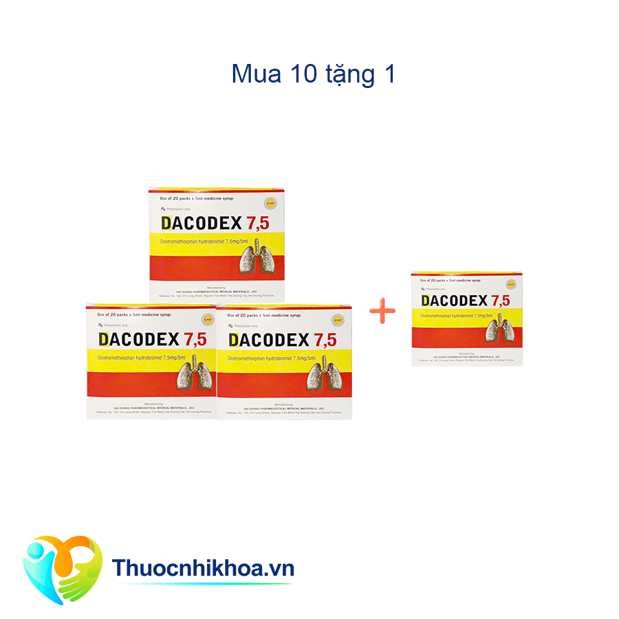Dacodex gói Combo mua 10 tặng 1 