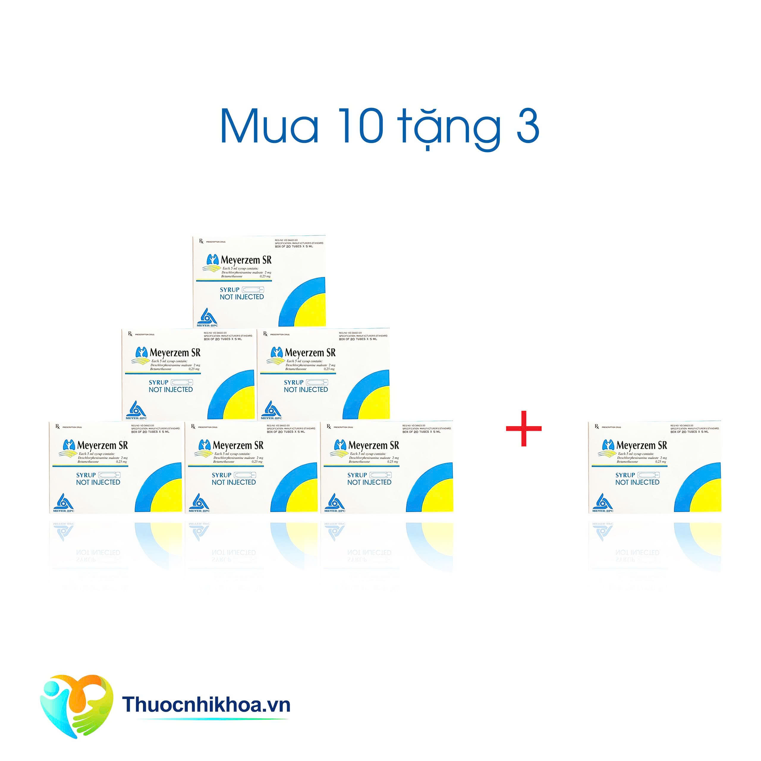 Meyerzem (Hộp 20 ống 5ml) Combo mua 10 tặng 3