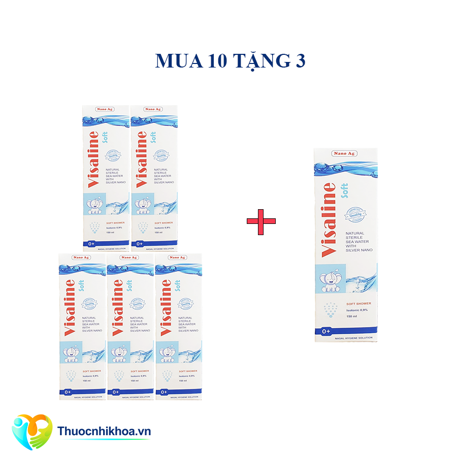 Visaline soft 150ml - Combo mua 10 tặng 3