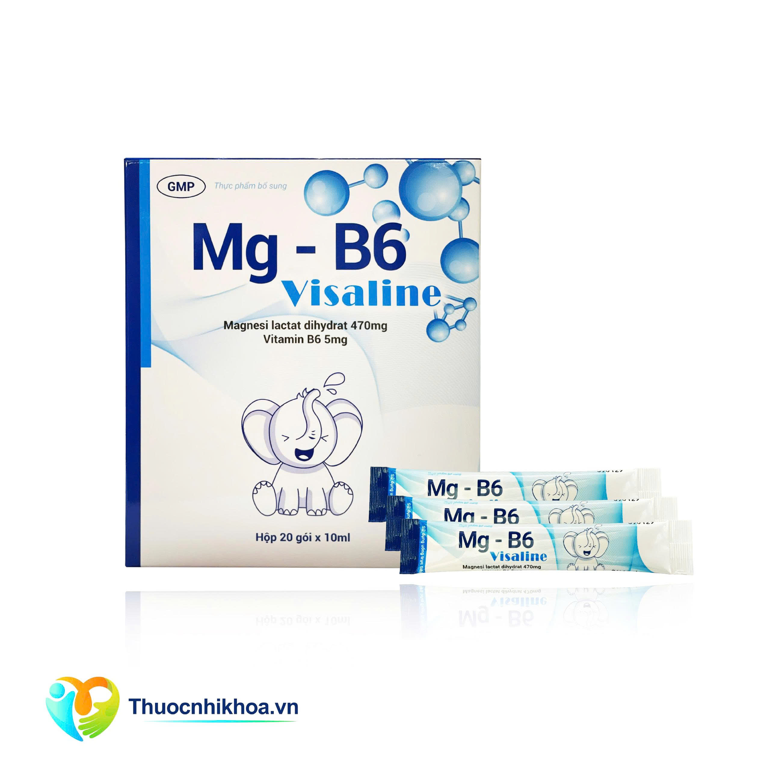Mg-B6 Visaline (Hộp 20 gói 10ml)