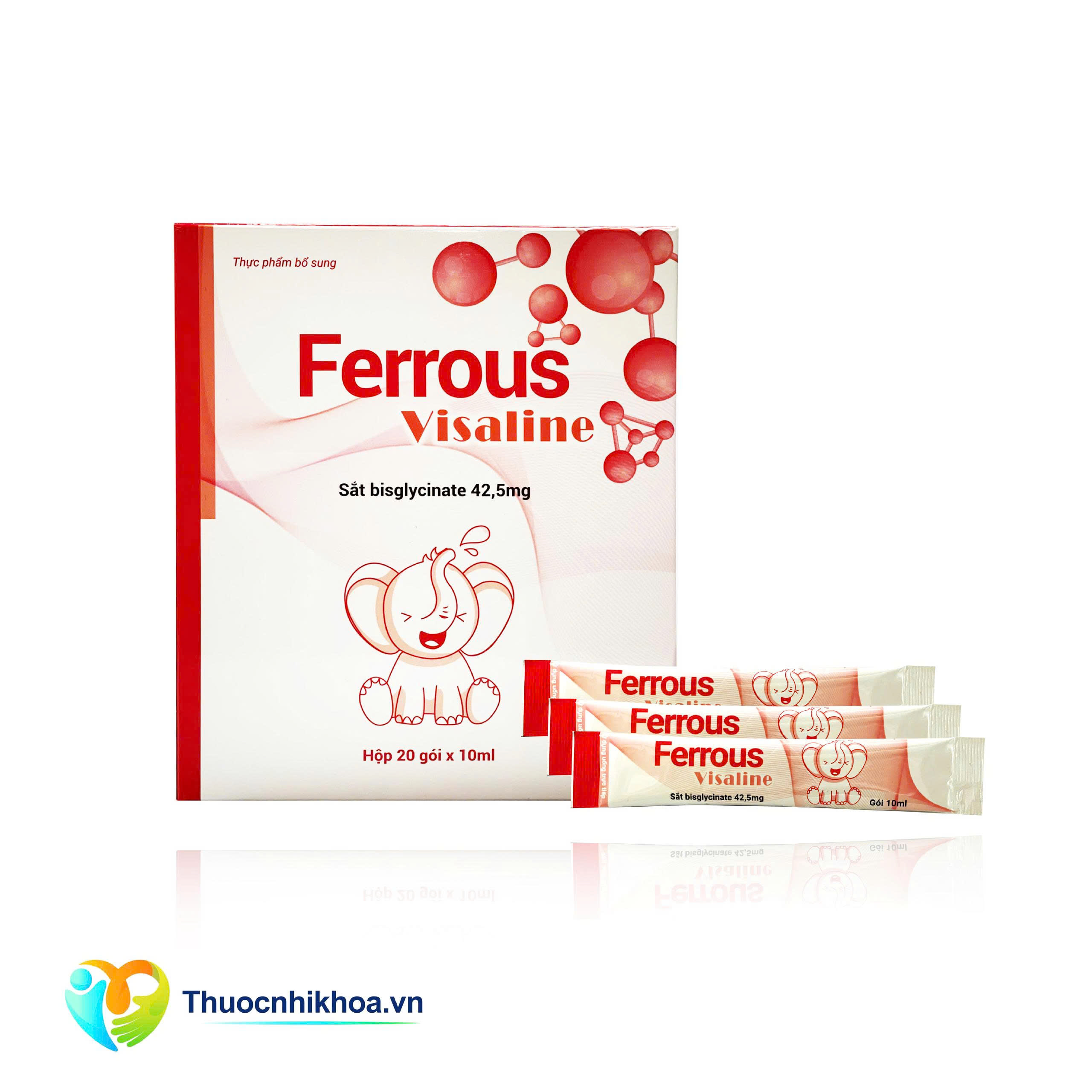 Ferrous visaline (Hộp 20 gói 10ml)