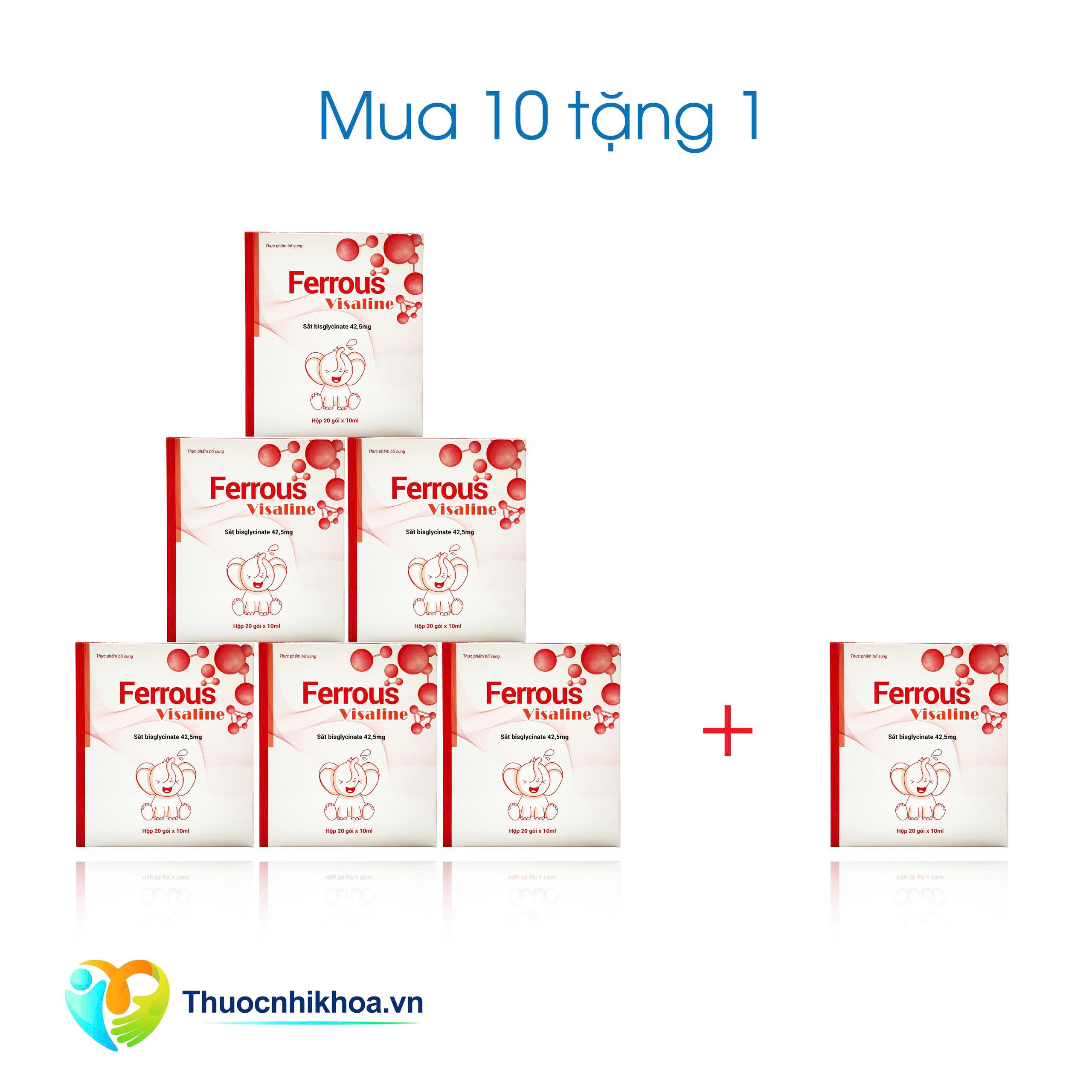 Ferrous visaline Combo mua 10 tặng 1