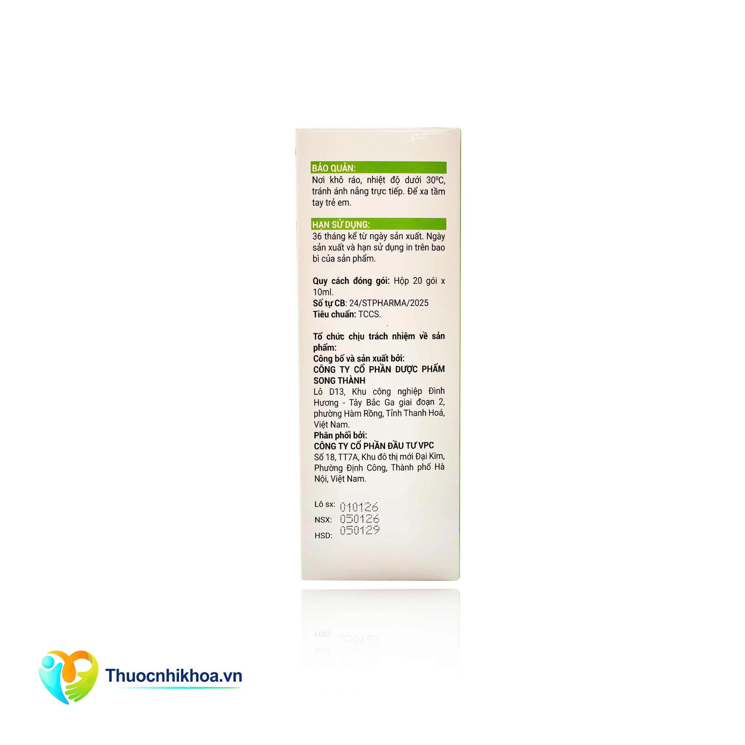 ZinC visaline (Hộp 20 gói 10ml)