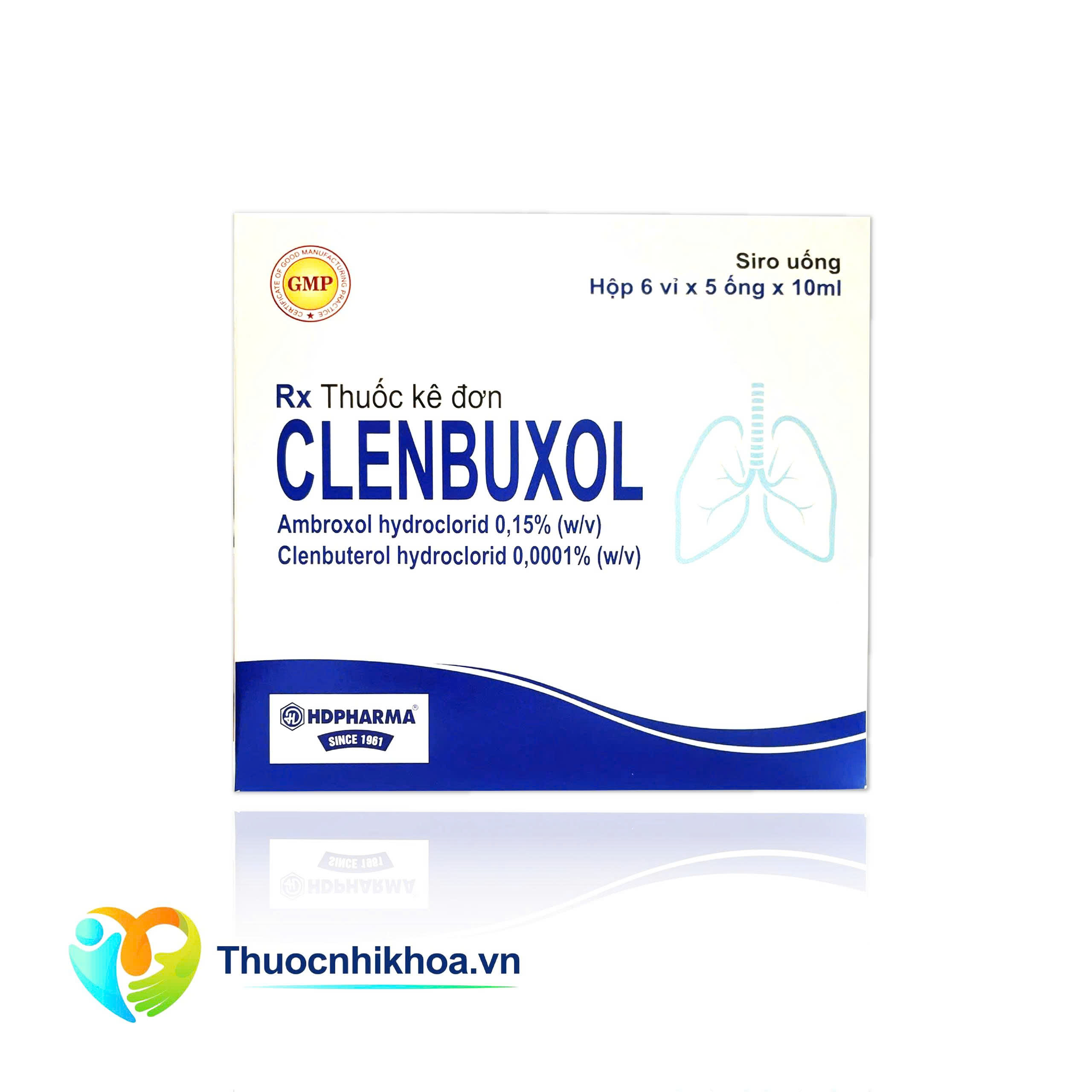 Clenbuxol ống Combo 10 tặng 1