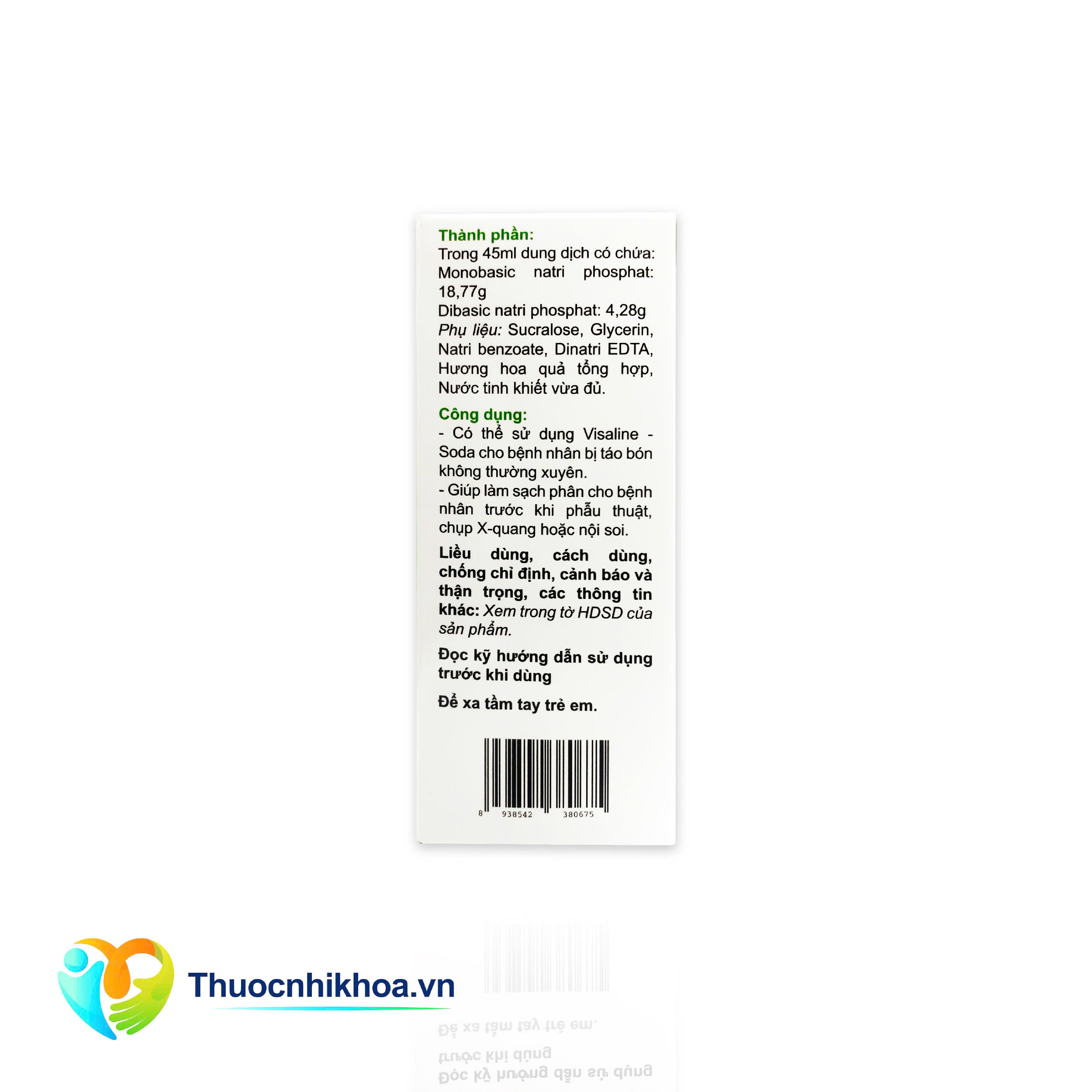 Visaline - Soda (Hộp 1 chai 45ml)